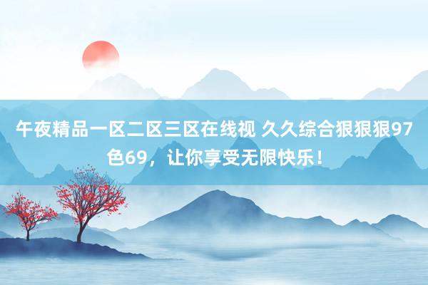 午夜精品一区二区三区在线视 久久综合狠狠狠97色69，让你享受无限快乐！