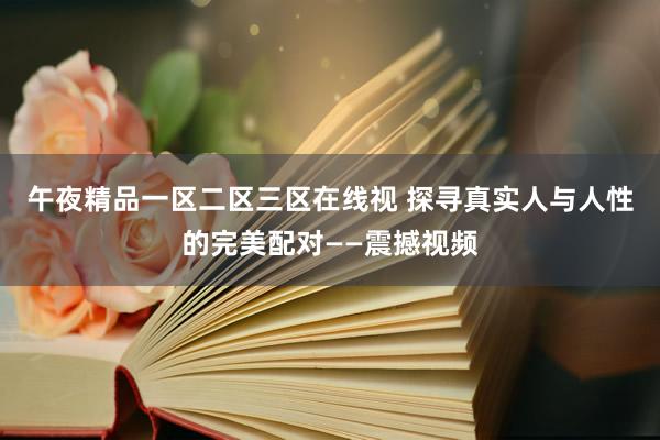 午夜精品一区二区三区在线视 探寻真实人与人性的完美配对——震撼视频