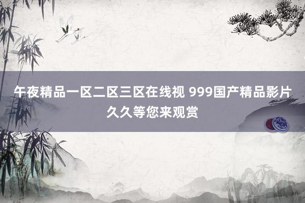 午夜精品一区二区三区在线视 999国产精品影片久久等您来观赏