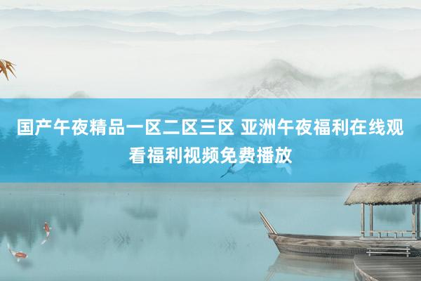 国产午夜精品一区二区三区 亚洲午夜福利在线观看福利视频免费播放