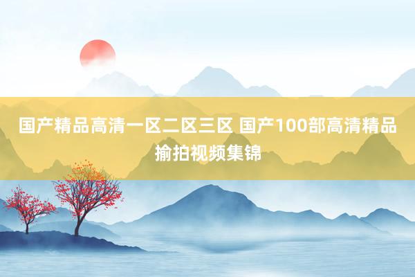 国产精品高清一区二区三区 国产100部高清精品揄拍视频集锦