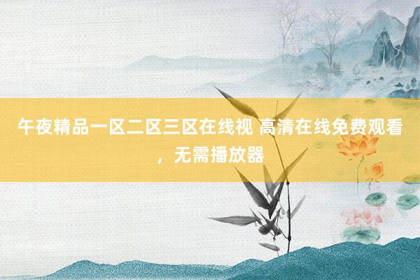 午夜精品一区二区三区在线视 高清在线免费观看，无需播放器