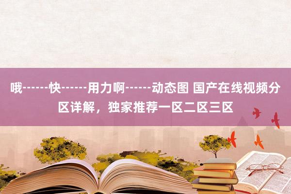 哦┅┅快┅┅用力啊┅┅动态图 国产在线视频分区详解，独家推荐一区二区三区